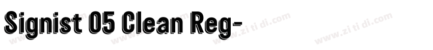 Signist 05 Clean Reg字体转换